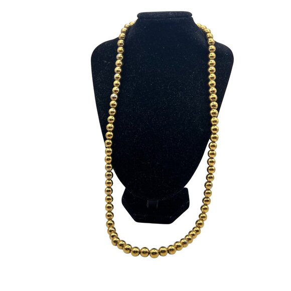 Monet Jewelry - Monet 24" Gold-Tone Beaded Necklace Sister Lobster Clasp Classic Layering Signed